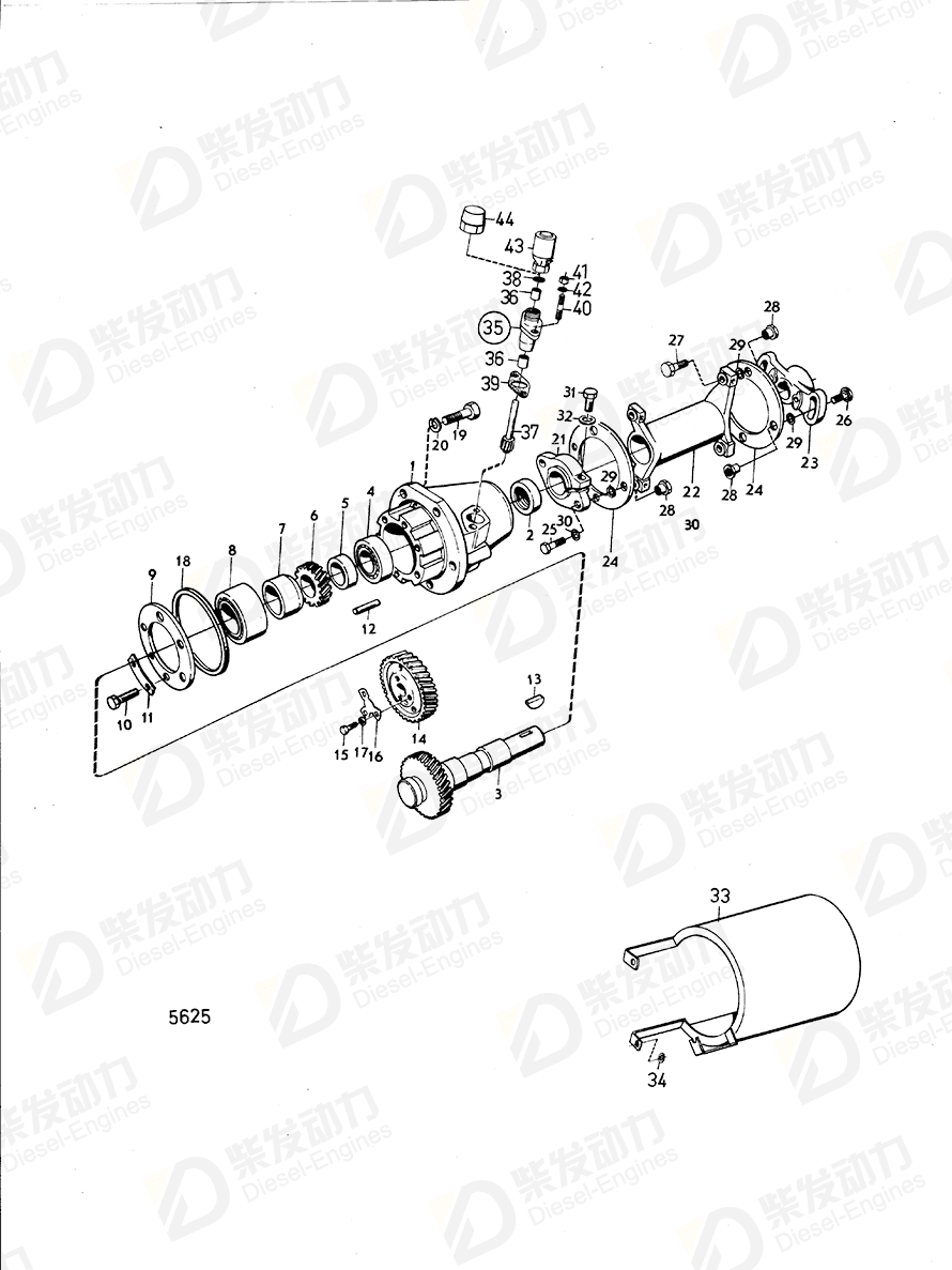 VOLVO Companion flange 422184 Drawing